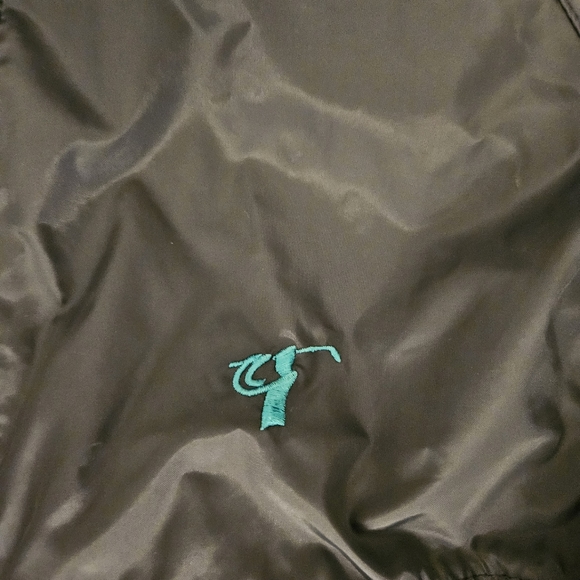 Mens Vintage Green Eagle Jacket Mens Large Blue Full Zip 90s 1996 Windbreaker - Picture 4 of 8